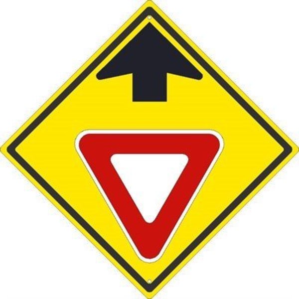 Nmc Yield Ahead Symbol With Arrow Sign, TM611K TM611K